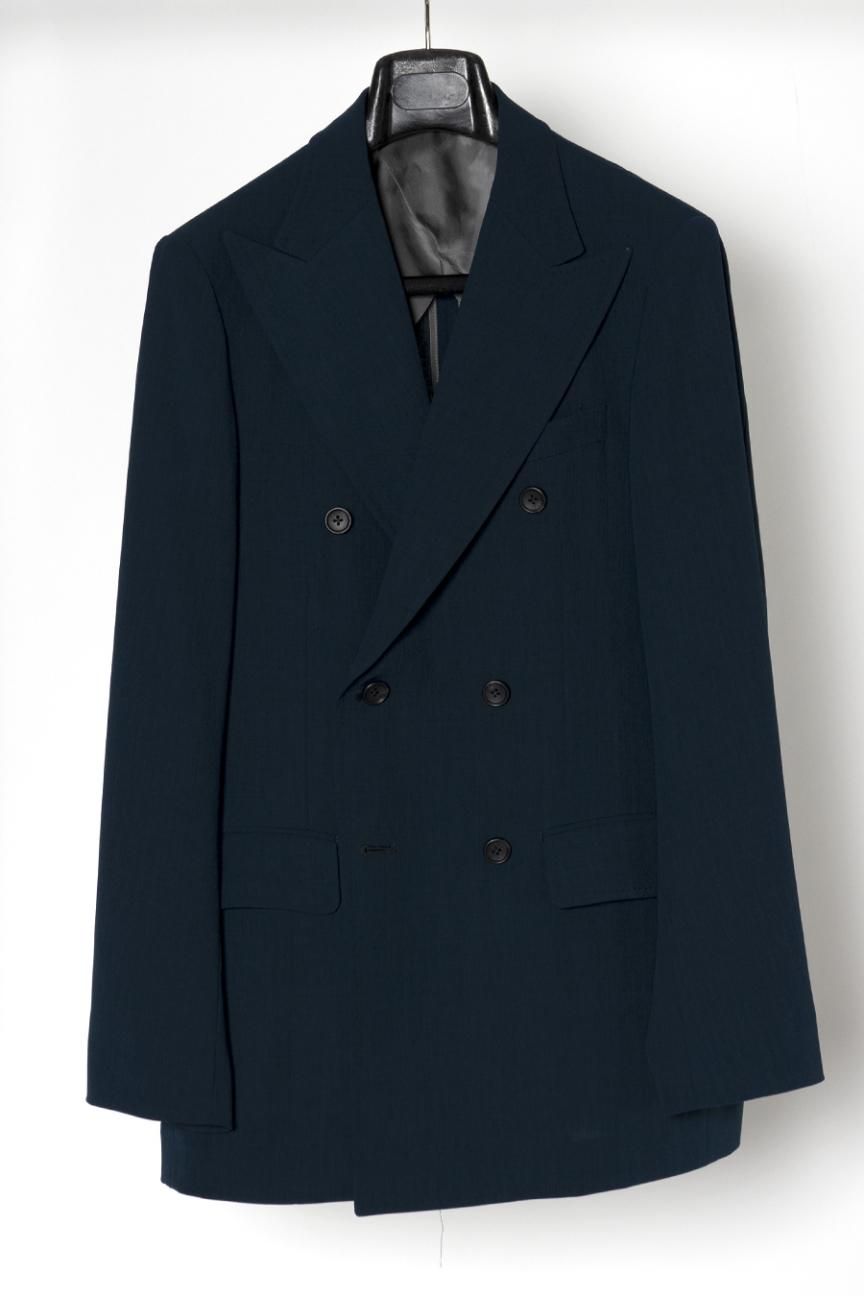 DOUBLE BREASTED JACKET / BOTTLE GREEN - RAINMAKER KYOTO ONLINE