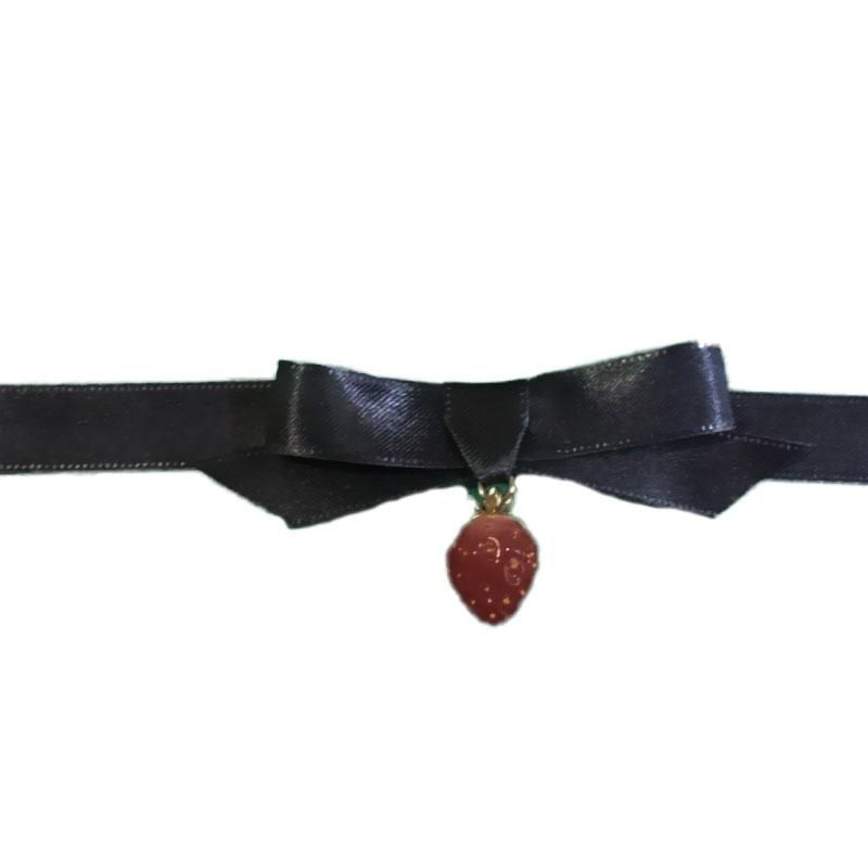 小粒な苺チョーカー Small strawberry choker - 秘密の苺MICOE