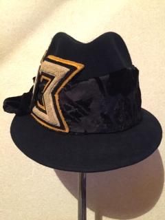 vintage Hat #1BLACK&BLACK