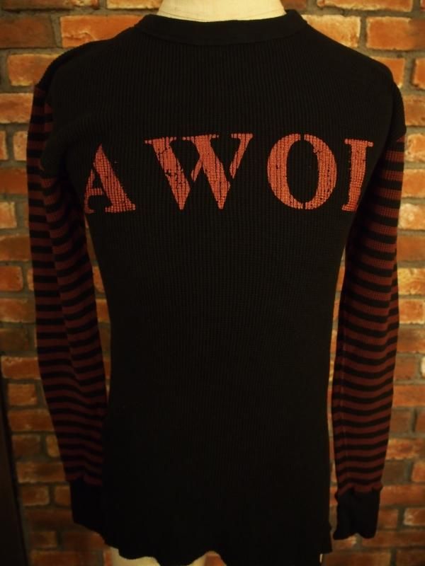 【WESTRIDE/ウエストライド】サーマルロングスリーブTシャツ/ BORDER SLEEVE THERMAL - M's - 南大阪 泉大津 アメカジ アメリカンカジュアル バイカー ハーレー モーターサイクル