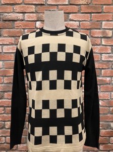 WEST RIDE ȥ饤ɡCLASSIC RIB LONG SWEATERCHECKERBLK