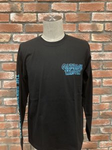 GARBAGE WAGON ORG.LOGO L/S TEE  BLK/TQ