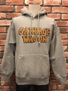 GARBAGE WAGON PULLOVER LOGO HOODIE GRY