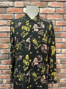 STAR OF HOLLYWOOD SH28870 / HIGH DENSITY RAYON OPEN SHIRT THE MONSTERS by VINCE RAY