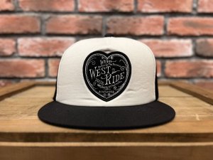 WEST RIDE ȥ饤 MESH CAP: HEART OF BLK/OFF