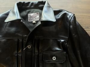 Y'2 LEATHER ANILINE HORSE 1ST TYPE JEAN JACKET