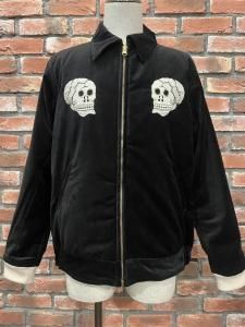 WEST RIDE 25FW FOREVER SKULL SOUVENIR JACKET BLK