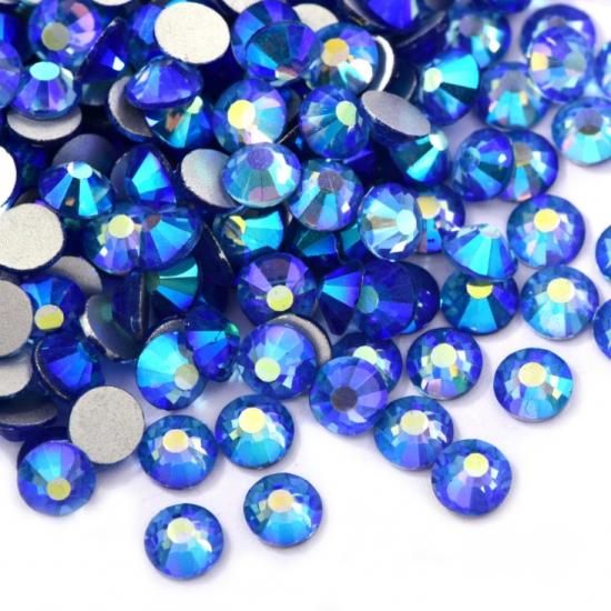 ガラス製ラインストーン ライトサファイアAB【237円