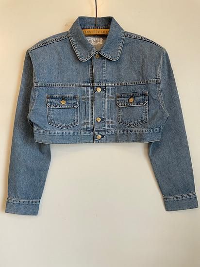 CROPPED DENIM JACKET(LIGHT INDIGO)