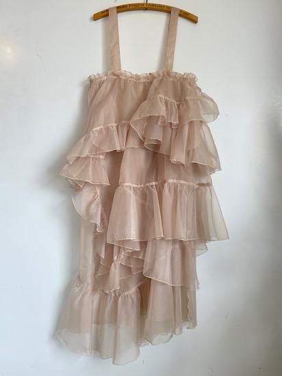 Chiffon ruffle cheap dress