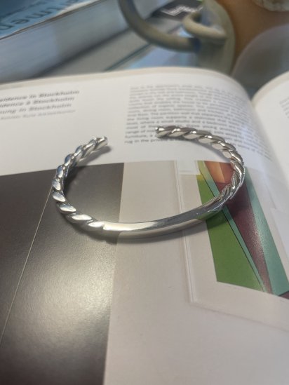 Mexican Silver Signet Bangle