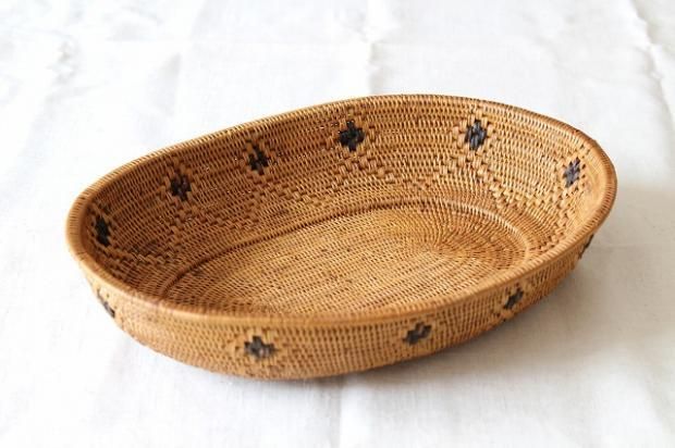 アタ製の楕円特大カゴ 楽天市場】アタかご製 楕円形ケース/リボン【幅26cm】裁縫箱