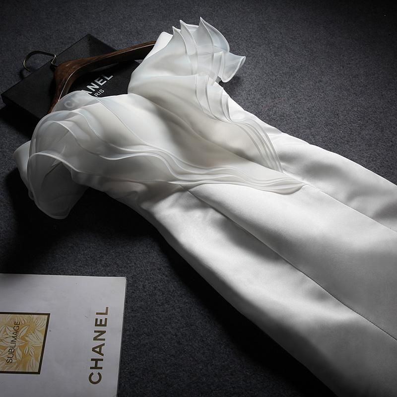 WD1028 セミオーダー オフショルダーのマーメイドロングドレス - マイ