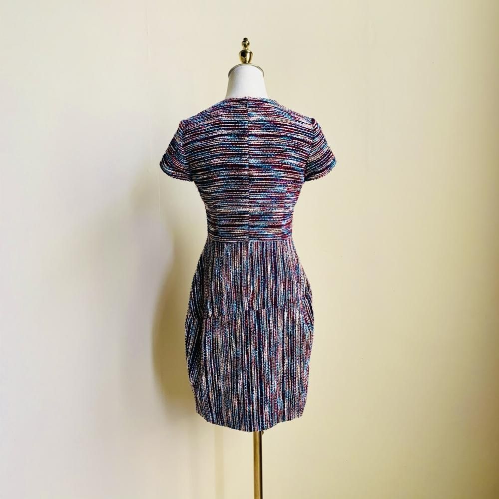 Zndr009 2 Yoko Chan風 コクーンワンピース ラメ入り M Y Design 格安洋服オーダーメイド