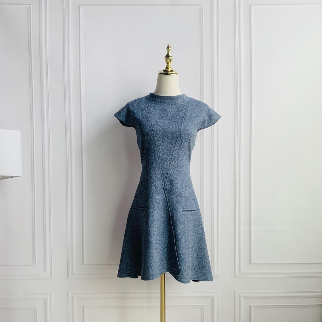 Zndr010 3 シャネル参考 立体裁断ワンピース洗える ツイード29色入り M Y Design 格安洋服オーダーメイド