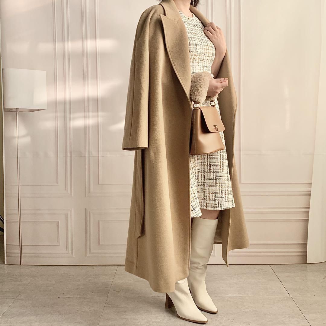 COMME CA DU MODE 比翼 マキシ丈 ロングコート COMME CA DU MODE 比翼 マキシ丈 ロングコート