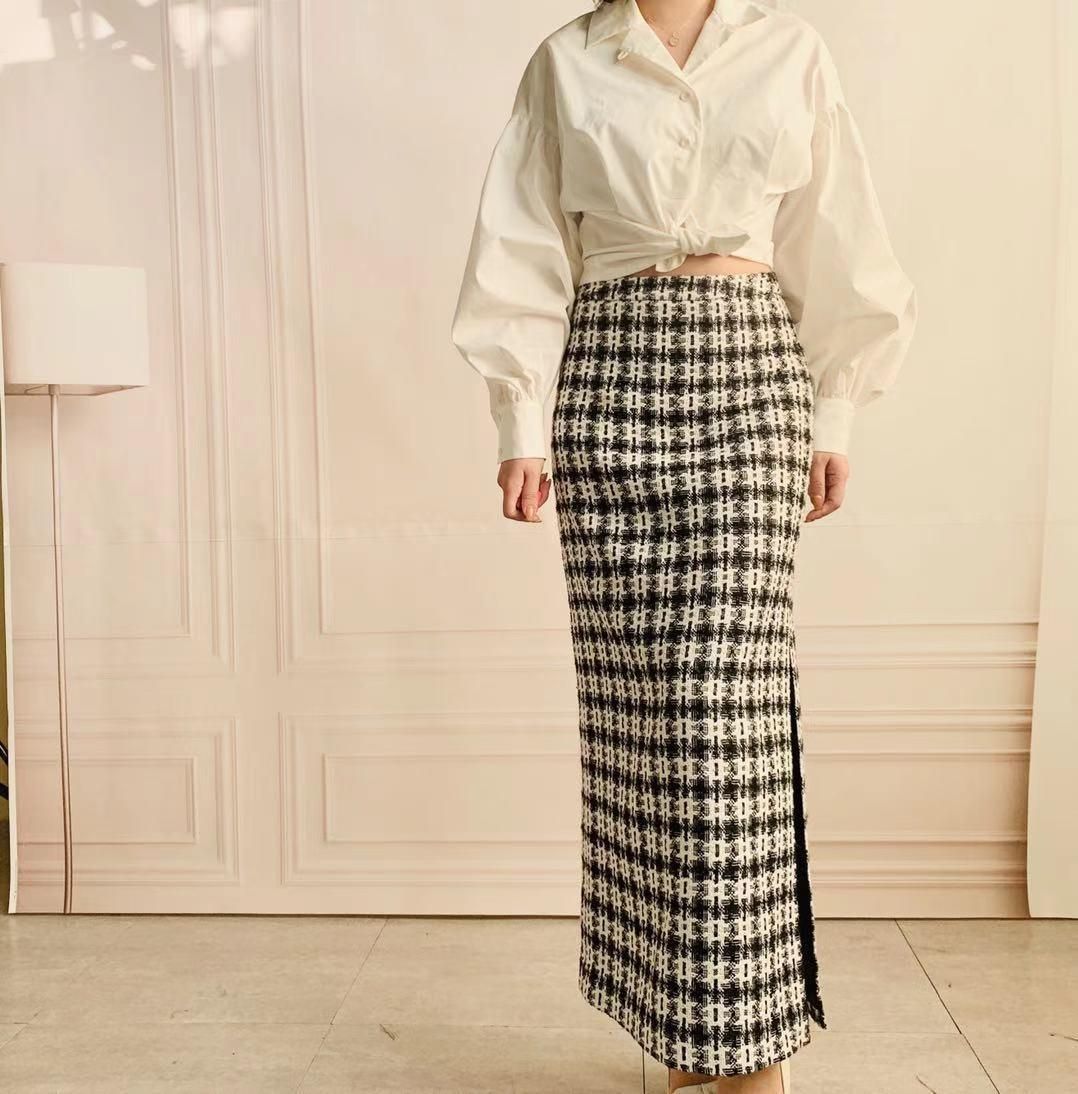 SinceThenキュート スパンコール スリット ロングスカート チュール刺しゅうギャザーロングスカート【Hana服】 通販
