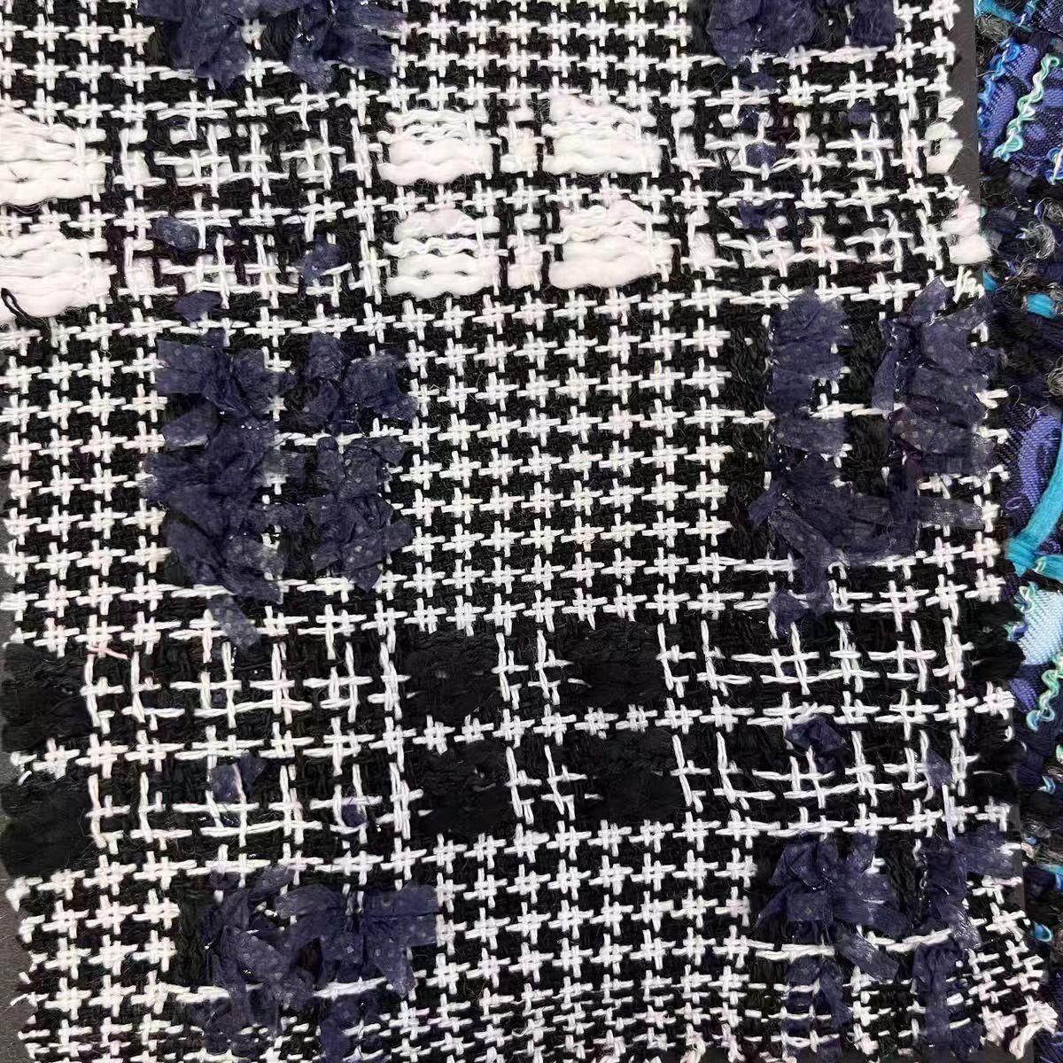 TW1367 fancy plaid tweed