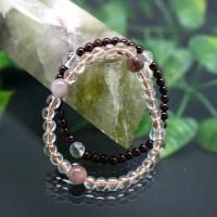 ブレスレット　レッドルチルクォーツ　ガーネット　4mm･8mm２本セット　15cm