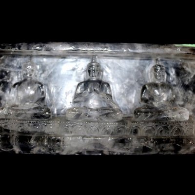  ヒマラヤ天然石の石像、仏像、五智如来、　仏陀
