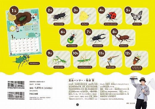昆虫ハンター 虫とりカレンダー 2025年版 通販 | カレンダー館
