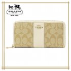 COACH  SIGNATURE CANVAS WITH LEATHER ACCORDION ZIP WALLET F52859 F54630F52859IMDQC