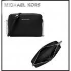 ޥ륳MICHAEL KORS  JET SET LARGE SAFFIANO LEATHER CROSSBODY32S4GTVC3LBLACK/SILVER