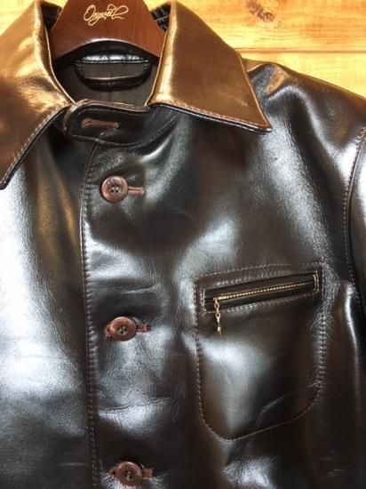 ORGUEIL(オルゲイユ) -Horse Leather Car Coat-(革ジャン) -BORN SIDE BLOW