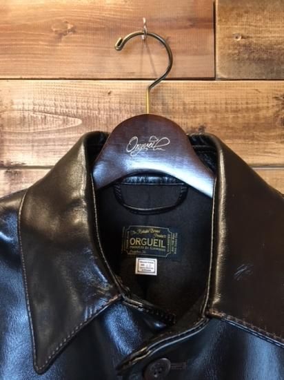 ORGUEIL(オルゲイユ) -Horse Leather Car Coat-(革ジャン) -BORN SIDE BLOW