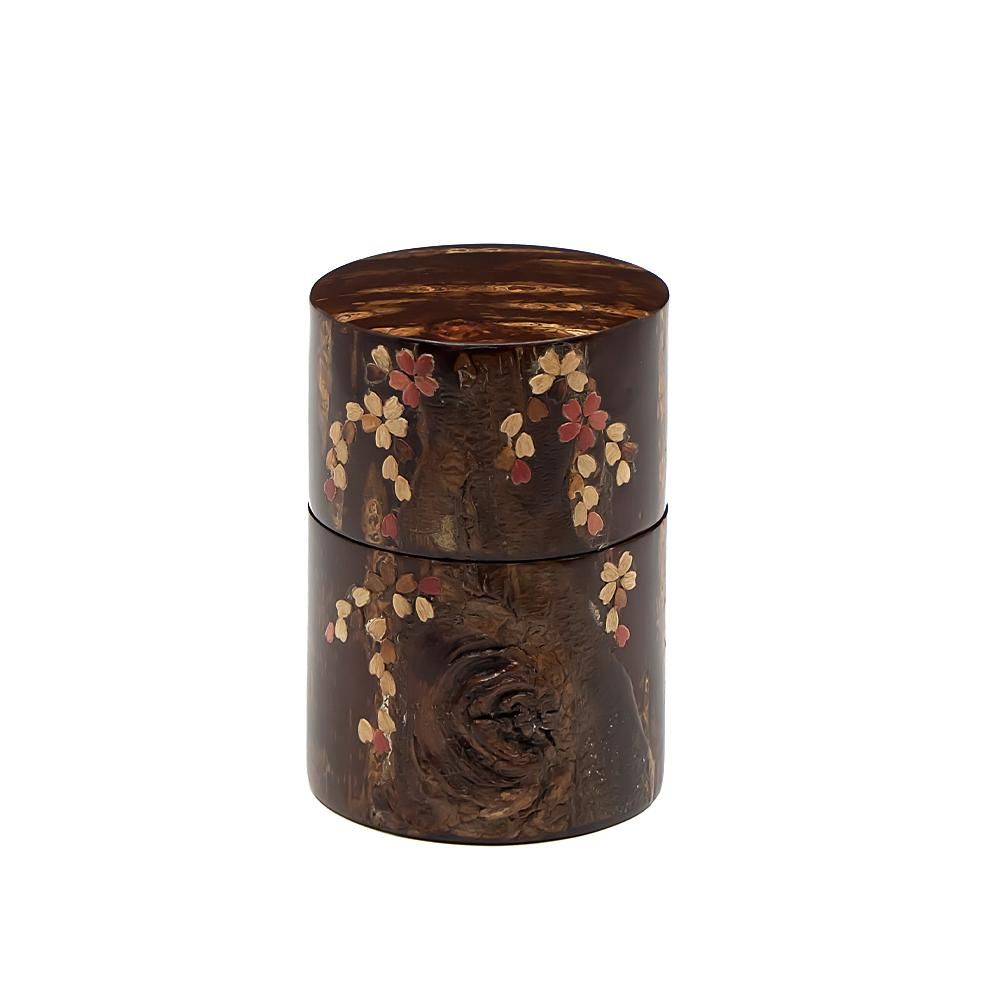 5533 大橋忠 桜皮樺細工香合(共箱) 香合 茶道具 角館樺細工 伝統
