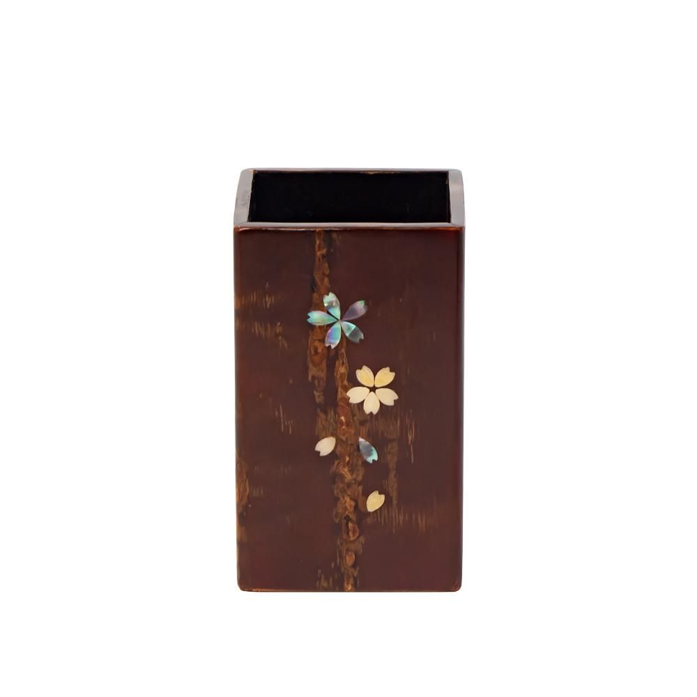 【中古・擦れ傷あり】焼杉 杉の置床 樺/桜皮細工 座敷 収納家具 飾り台 和家具 中古・擦れ傷あり】焼杉 杉の置床 樺/桜皮細工 座敷 収納家具