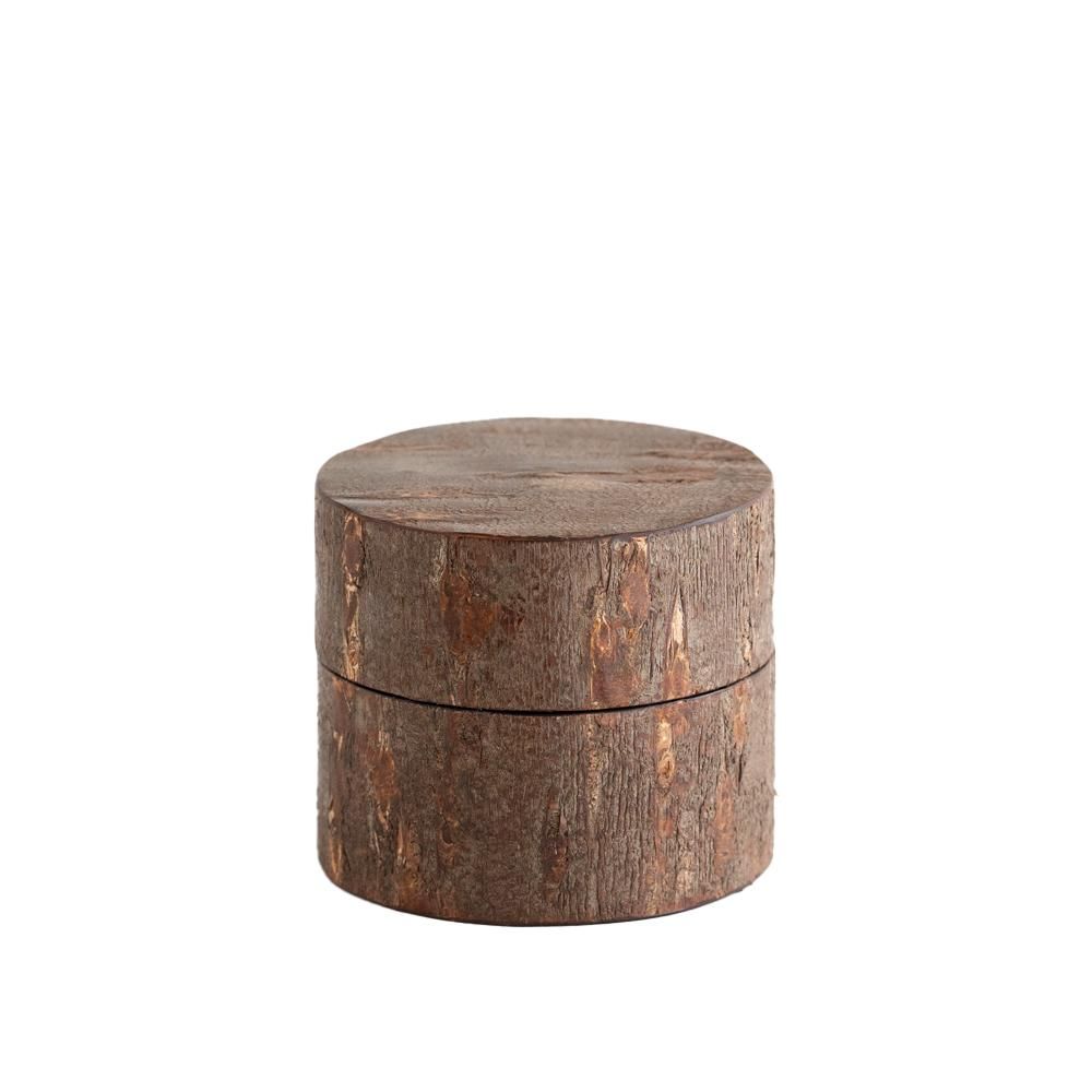インド製 金工細工 小物入れ 刻印 ハンドメイド 茶筒 ボンボ