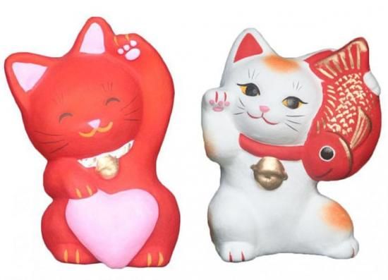 あかねこちゃん(大きさ約11センチ）たいもちくん（大きさ約10