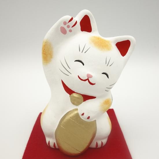 小判を持つ金運アップの招き猫 島根の招き猫工房 小判を持つ金運アップの招き猫 島根の招き猫工房