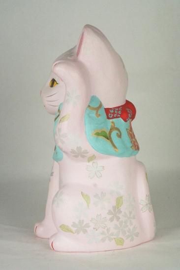 縁起の良い置き物です。13点。おまけも付けます。 Amazon.co.jp: ご縁猫 福あつめ(S-SIZE 白 White）左手あげ/陶器