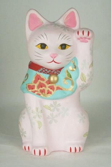 置物（猫）週末限定お値下げ 金運招き猫】金鈴お願い招き猫(貯金箱)【贈り物に！】猫 ねこ