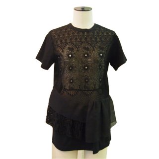 <img class='new_mark_img1' src='https://img.shop-pro.jp/img/new/icons16.gif' style='border:none;display:inline;margin:0px;padding:0px;width:auto;' />N°21  LACE PLEATS TOPS  ヌメロヴェントゥーノ レースプリーツ トップス