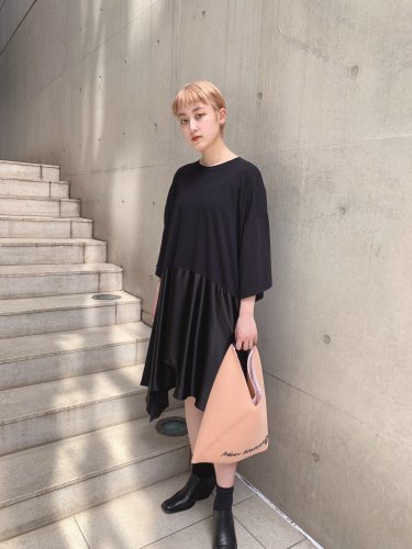 MM6 MAISON MARGIELA Duel Tee Dress エムエムシックスメゾンマルジェラ 切替ワンピースです。ＭＭ6　通販,取扱,大阪　 ＤＡＭＩＥＲ　大阪市中央区南船場4-13-5 　06-6245-6801