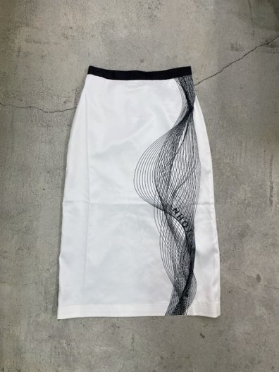 JOHN Abstract Spirals Print Skirt  アブストラクト　スパイラルズ　プリントスカート