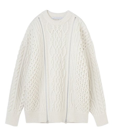 <img class='new_mark_img1' src='https://img.shop-pro.jp/img/new/icons16.gif' style='border:none;display:inline;margin:0px;padding:0px;width:auto;' />JOHN LAWRENCE SULLIVAN ZIPPED FISHERMAN KNIT SWEATER  󥹥Х åץɡեå㡼ޥ󡡥˥åȥ