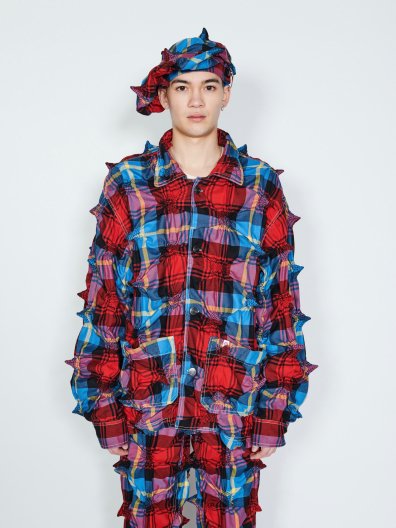 <img class='new_mark_img1' src='https://img.shop-pro.jp/img/new/icons16.gif' style='border:none;display:inline;margin:0px;padding:0px;width:auto;' />CHARLES JEFFREY LOVERBOY SPIKEY WORKWEAR JACKET チャールズ ジェフリーラバーボーイ ワークジャケット