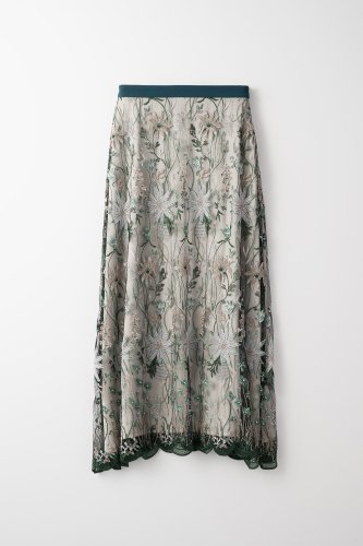 MURRAL Everlasting embroidery lace skirt ミューラル エバーラ