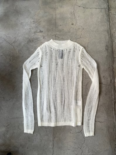 VOLTAGE CONTROL FILTER Openwork Mohair Knit Top ヴォルテージ コントロール フィルター　オープンワーク　モヘア　ニット