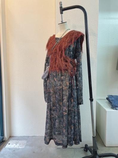 <img class='new_mark_img1' src='https://img.shop-pro.jp/img/new/icons16.gif' style='border:none;display:inline;margin:0px;padding:0px;width:auto;' />FUMIE TANAKA FLOWER sheer DRESS フミエタナカ シアードレス