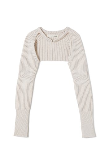 <img class='new_mark_img1' src='https://img.shop-pro.jp/img/new/icons16.gif' style='border:none;display:inline;margin:0px;padding:0px;width:auto;' />VOLTAGE CONTROL FILTER Wool Rib Knit Short Bolero ヴォルテージ コントロール フィルター ウール リブ ニット ショート ボレロ