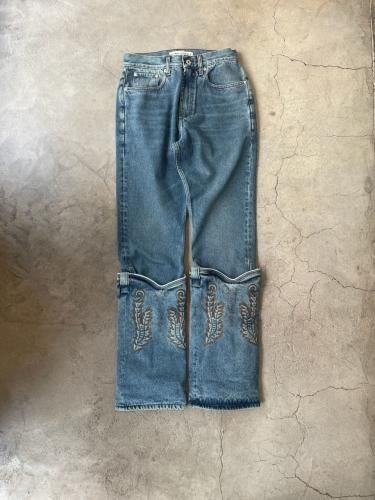 Y/PROJECT EVERGREEN MINI COWBOY CUFF JEANS ワイプロジェクト