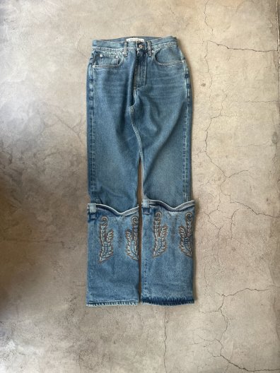 <img class='new_mark_img1' src='https://img.shop-pro.jp/img/new/icons16.gif' style='border:none;display:inline;margin:0px;padding:0px;width:auto;' />Y/PROJECT EVERGREEN MINI COWBOY CUFF JEANS 磻ץ ߥ˥ܡǥ˥ 