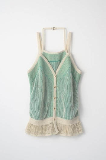 MURRAL Pigment knit camisole top  ミューラル ピグメント ニット キャミソール
