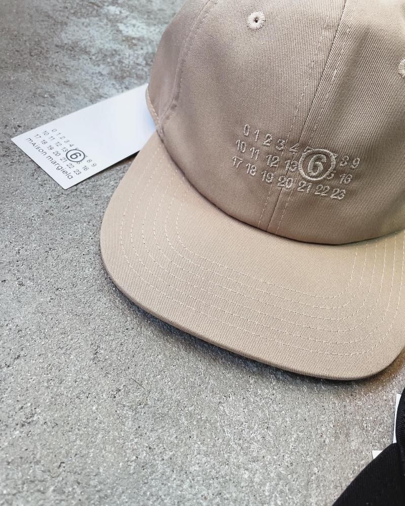 MM6 MAISON MARGIELA LOGO CAP エムエム6 メゾンマルジェラ ロゴ