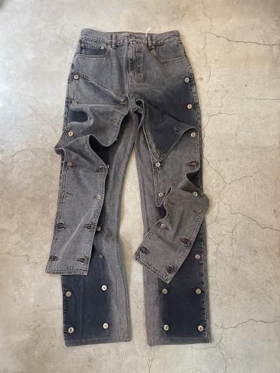 <img class='new_mark_img1' src='https://img.shop-pro.jp/img/new/icons16.gif' style='border:none;display:inline;margin:0px;padding:0px;width:auto;' />Y/PROJECT EVERGREEN SNAP OFF JEANS 磻ץ С꡼ ʥå  ǥ˥